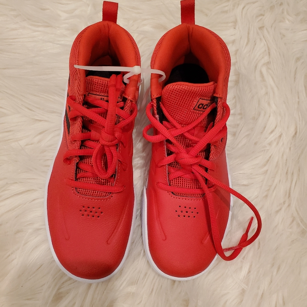 Adidas Red Sneakers Boys size 4 Women size 6 New